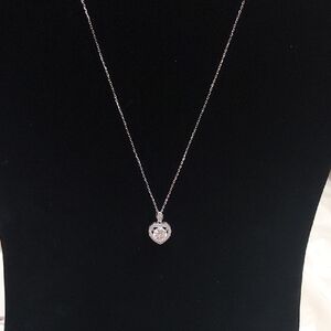 Elegant, Sterling silver (Moissanite) pendant,1.2 CTTW Gift box included.